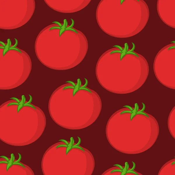 Padrão Sem Costura Com Tomates Vermelhos —  Vetores de Stock