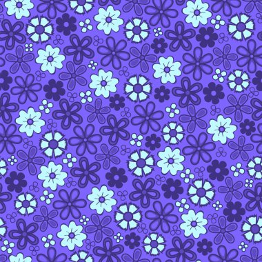 Çiçekli pürüzsüz mor çiçek deseni