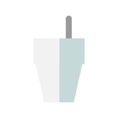 Beyaz arka planda bir fincan kağıt kahve. 