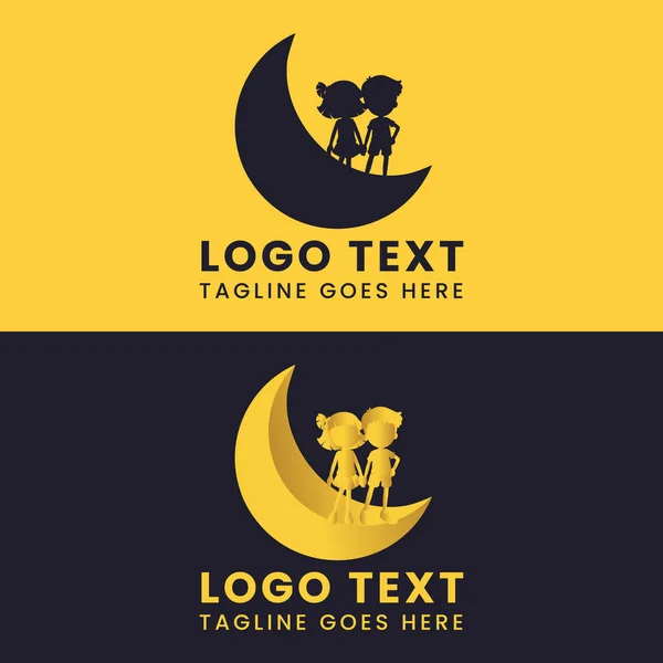 Çocuk rüya logosu tasarım şablonu