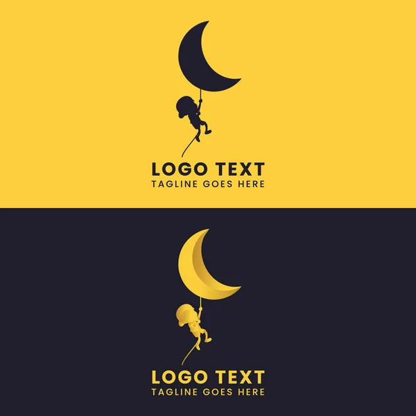 Çocuk rüya logosu tasarım şablonu
