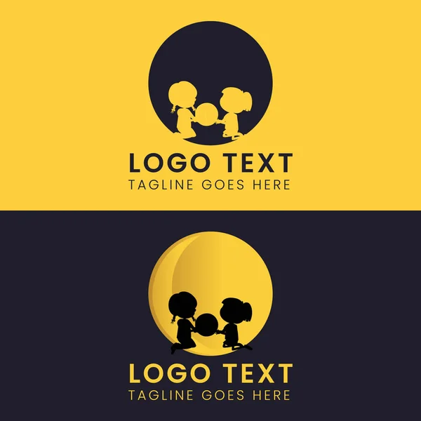 Çocuk rüya logosu tasarım şablonu