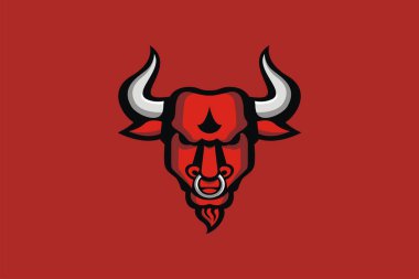 Kırmızı Boğa Başı Logosu