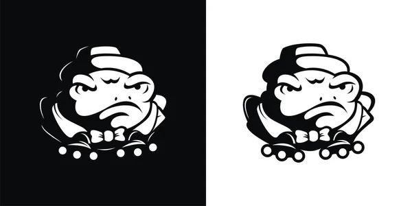 Vector Illustration Frog Hat Suitable Identity Logos Brands Teams Other — Vector de stock