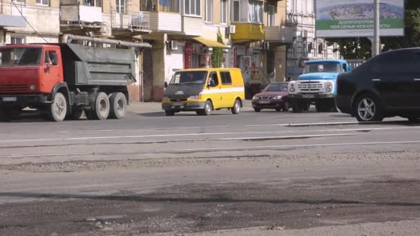 Trafic occupé de voitures — Video