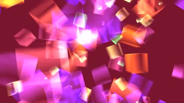 Cubes de couleur volante — Video