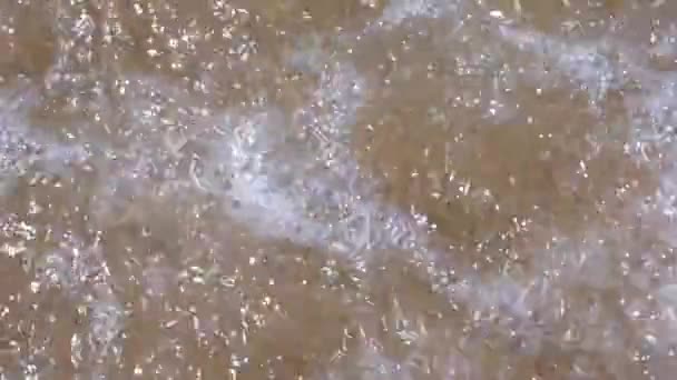 Пена на море — стоковое видео