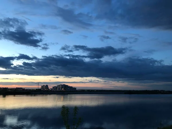 Aire Atmósfera Fondo Hermoso Belleza Azul Brillante Nube Nubes Paisaje — Foto de Stock