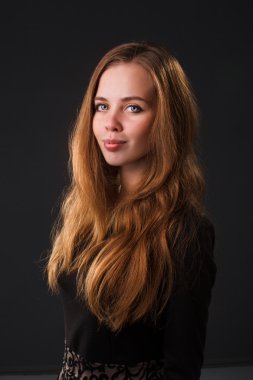 Portrait of a pretty sensual girl 