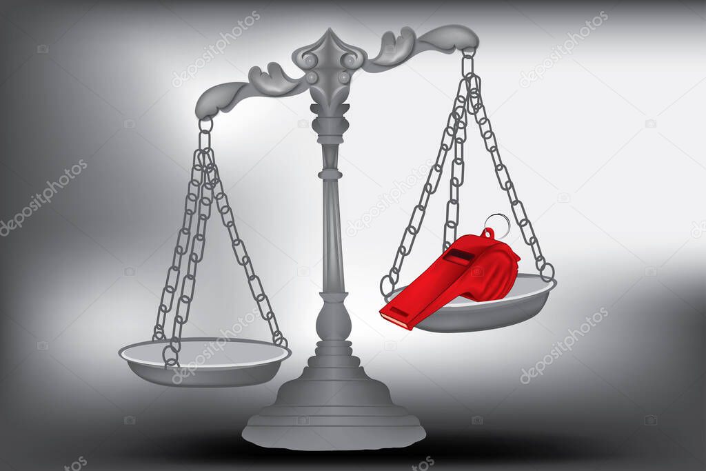 Whistleblower Law concept image vector