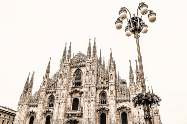 Piazza del Duomo of Milan clipart