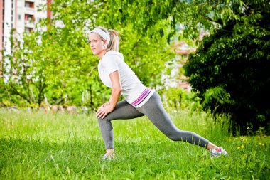 Germe egzersiz kadın