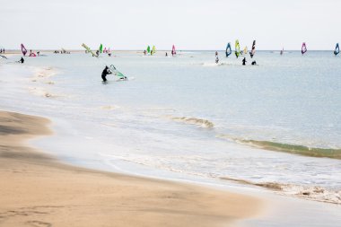 Fuerteventura açık deniz Rüzgar Sörfü