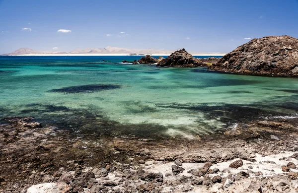 Paisagem com mar em Fuerteventura — Fotografia de Stock