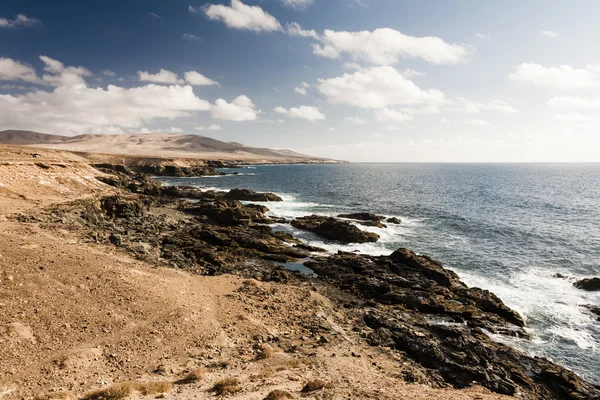 Krajina s mořem na ostrově Fuerteventura — Stock fotografie