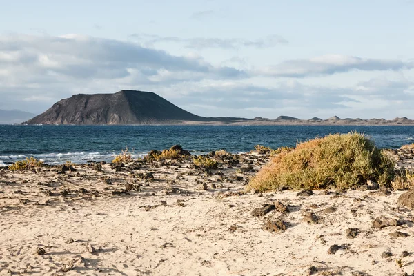 Sopečná krajina. Fuerteventura — Stock fotografie