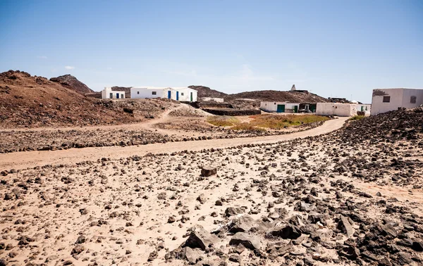 Pequeño pueblo en la isla de Los Lobos — Foto de Stock