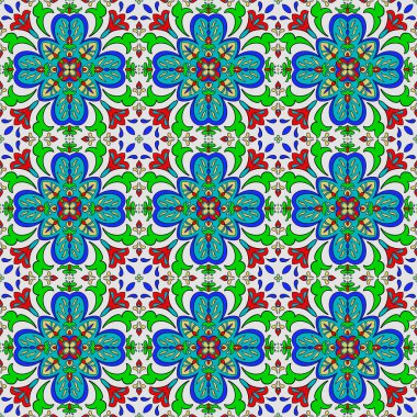 pürüzsüz süs deseni, renkli duvar kağıdı