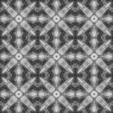 Kusursuz süs deseni, siyah üzerine beyaz.