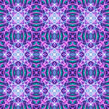 pürüzsüz süs deseni, pembe, mor, yeşil ve beyaz