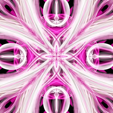 Kusursuz süs deseni, pembe ve beyaz.