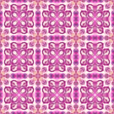 Kusursuz süs deseni, pembe ve beyaz.
