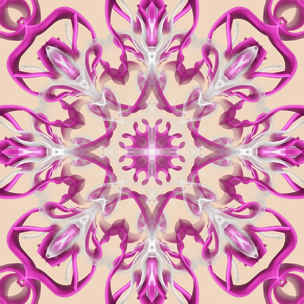 Nahtlose Ornamentale Muster Rosa Tapete — Stockfoto