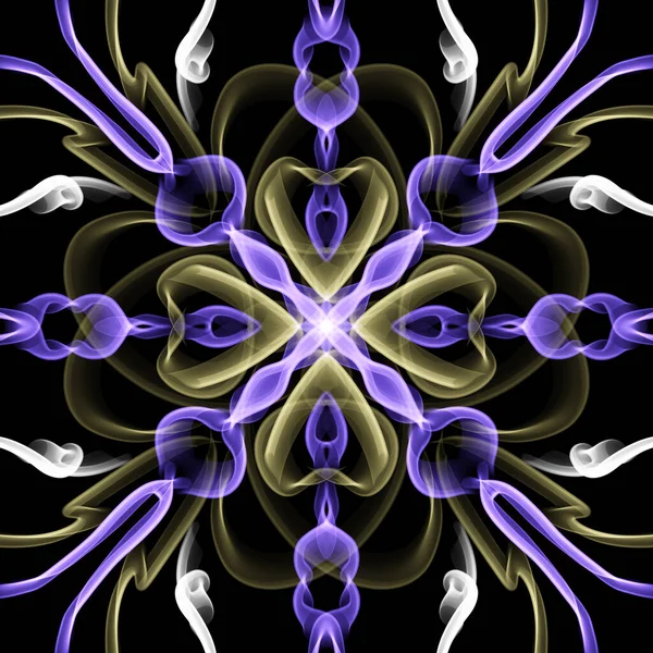 Seamless Ornamental Pattern Yellow Purple White — Stock Photo, Image