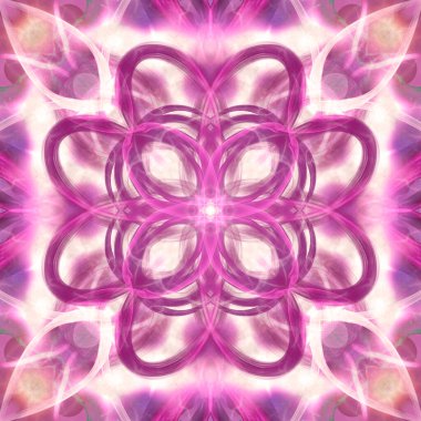 Kusursuz süs deseni, pembe ve beyaz.