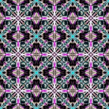 Kusursuz vektör deseni, çok renkli süs