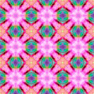 Kusursuz süs deseni, renkli boya lekeleri.