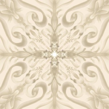 Kusursuz süs deseni, bej duvar kağıdı.