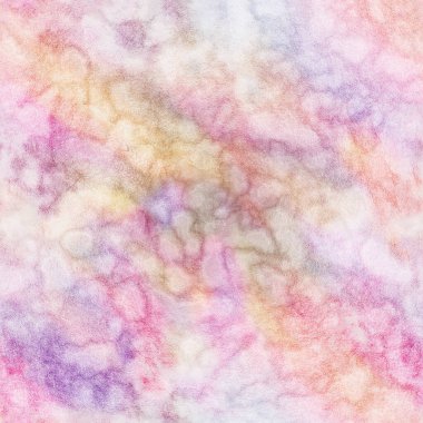 Kusursuz süs deseni, renkli suluboya lekeleri.