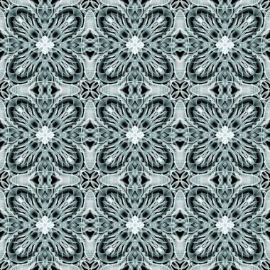 Kusursuz süs deseni, açık yeşil ve siyah