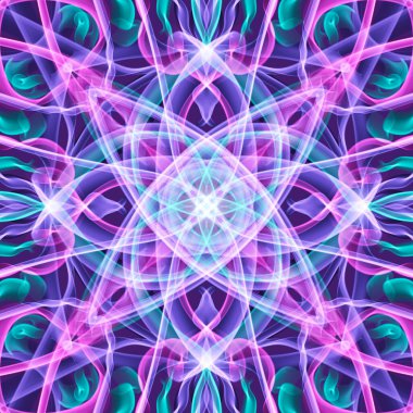 pürüzsüz süs deseni, pembe, mor, yeşil ve beyaz