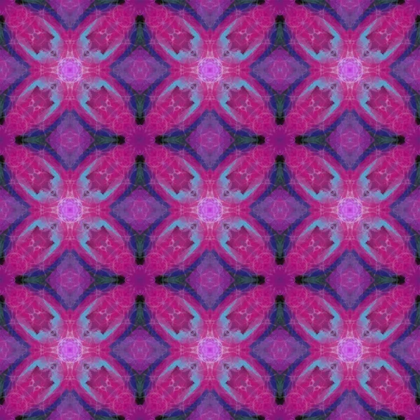 Seamless Ornamental Pattern Purple Blue Pink — Stock Photo, Image
