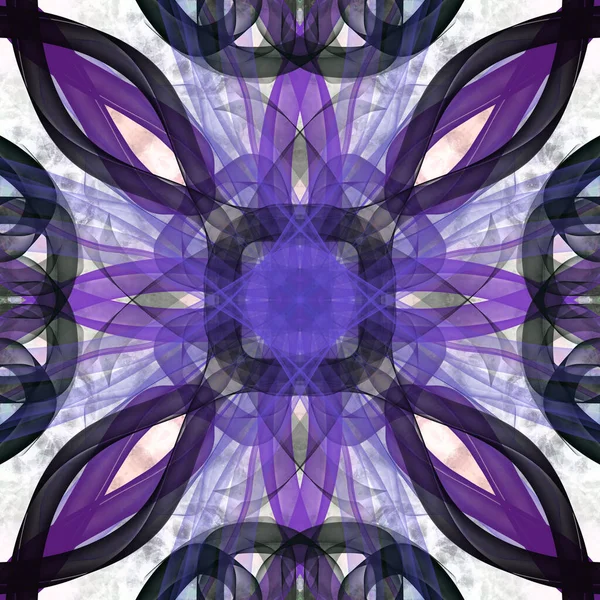 Безшовний Декоративний Візерунок Фіолетовий Чорний — стокове фото