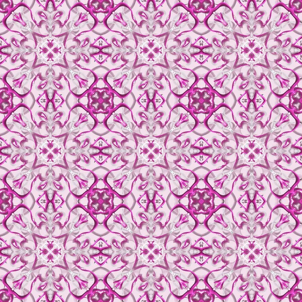 Patrón Ornamental Sin Costuras Fondo Pantalla Rosa —  Fotos de Stock