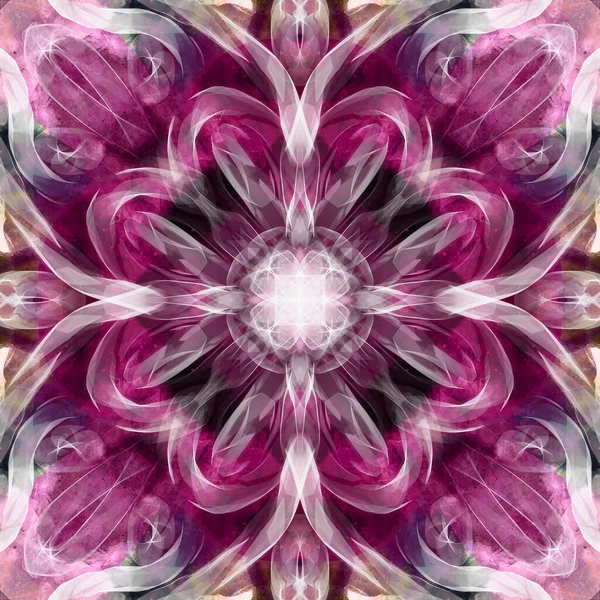 Patrón Ornamental Sin Costuras Púrpura Rosa Blanco —  Fotos de Stock