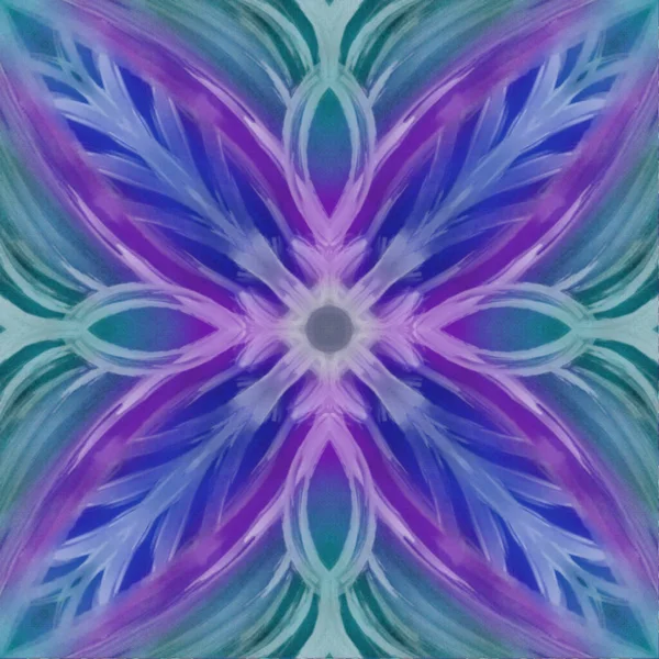 Безшовний Декоративний Візерунок Фіолетовий Зелений Синій — стокове фото