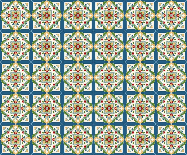 Nahtlose Ornamentale Muster Farbenfroher Hintergrund — Stockvektor
