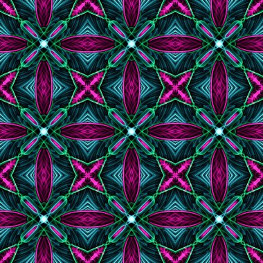 Kusursuz süs deseni, renkli arkaplan