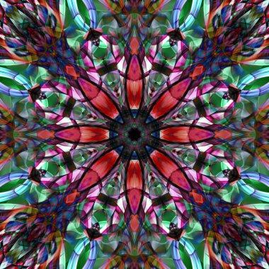 Kusursuz süs deseni, renkli arkaplan