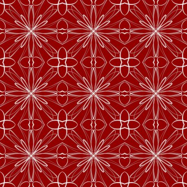 Kusursuz süs deseni, kırmızı arkaplan