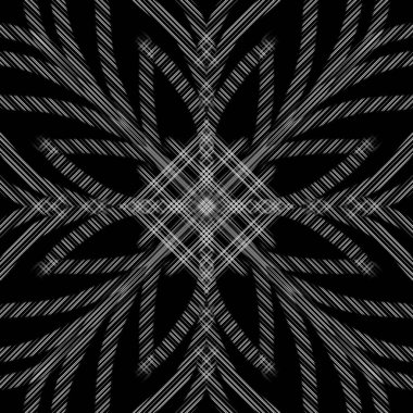 Kusursuz süs deseni, siyah arkaplan