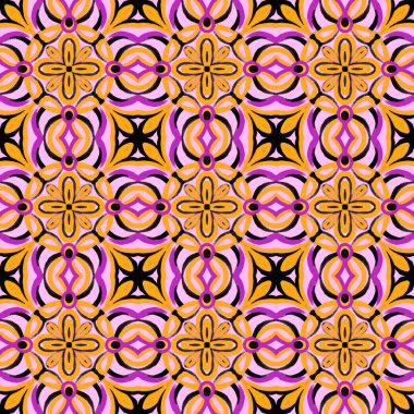 Kusursuz süs deseni, renkli arkaplan