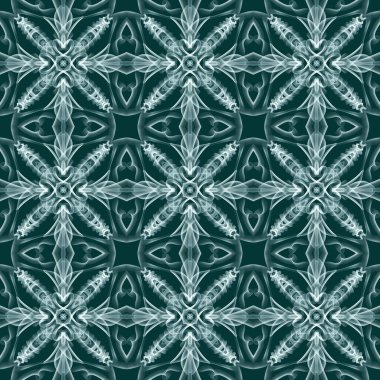 Kusursuz süs deseni, yeşil duvar kağıdı.