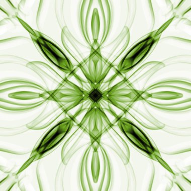 Kusursuz süs deseni, yeşil duvar kağıdı.