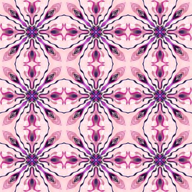 Kusursuz süs deseni, pembe duvar kağıdı.