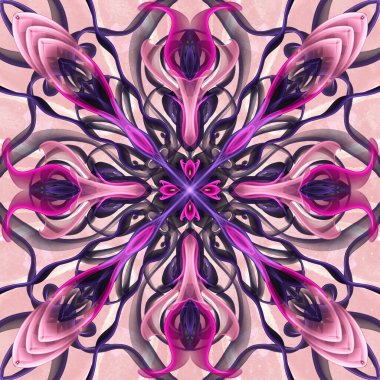 Kusursuz süs deseni, pembe duvar kağıdı.